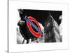 Big Ben and Westminster Station Underground - Subway Station Sign - City of London - UK - England-Philippe Hugonnard-Stretched Canvas