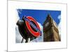 Big Ben and Westminster Station Underground - Subway Station Sign - City of London - UK - England-Philippe Hugonnard-Mounted Art Print