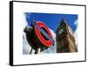 Big Ben and Westminster Station Underground - Subway Station Sign - City of London - UK - England-Philippe Hugonnard-Framed Stretched Canvas