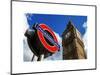 Big Ben and Westminster Station Underground - Subway Station Sign - City of London - UK - England-Philippe Hugonnard-Mounted Art Print