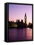 Big Ben at Dusk in London, England-null-Framed Stretched Canvas