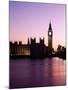 Big Ben at Dusk in London, England-null-Mounted Photographic Print