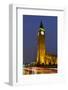 Big Ben at Dusk, London, England, United Kingdom-Charles Bowman-Framed Photographic Print