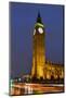 Big Ben at Dusk, London, England, United Kingdom-Charles Bowman-Mounted Photographic Print