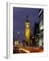 Big Ben at night with traffic, London, England-Alan Klehr-Framed Photographic Print
