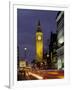 Big Ben at night with traffic, London, England-Alan Klehr-Framed Photographic Print
