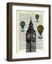 Big Ben & Balloons-Marion Mcconaghie-Framed Art Print