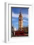 Big Ben City Bus In London Uk-null-Framed Art Print