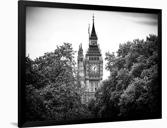 Big Ben - City of London - UK - England - United Kingdom - Europe - Black and White Photography-Philippe Hugonnard-Framed Photographic Print