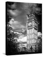 Big Ben - City of London - UK - England - United Kingdom - Europe - Black and White Photography-Philippe Hugonnard-Stretched Canvas