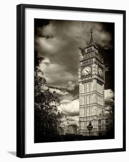 Big Ben - City of London - UK - England - United Kingdom - Europe - Sepia-Tone Photography-Philippe Hugonnard-Framed Premium Photographic Print