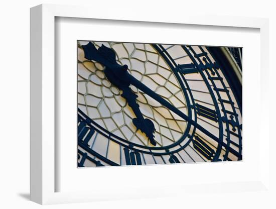 Big Ben clock face, London, England-null-Framed Photographic Print