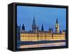 Big Ben Clock Tower and Houses of Parliament-Rudy Sulgan-Framed Stretched Canvas