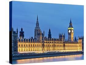 Big Ben Clock Tower and Houses of Parliament-Rudy Sulgan-Stretched Canvas
