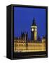 Big Ben Clock Tower and Houses of Parliament-Rudy Sulgan-Framed Stretched Canvas
