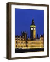 Big Ben Clock Tower and Houses of Parliament-Rudy Sulgan-Framed Photographic Print