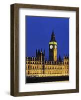 Big Ben Clock Tower and Houses of Parliament-Rudy Sulgan-Framed Photographic Print