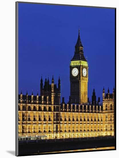 Big Ben Clock Tower and Houses of Parliament-Rudy Sulgan-Mounted Photographic Print