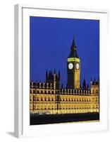 Big Ben Clock Tower and Houses of Parliament-Rudy Sulgan-Framed Photographic Print