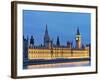 Big Ben Clock Tower and Houses of Parliament-Rudy Sulgan-Framed Photographic Print