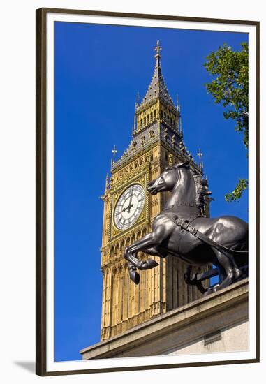 Big Ben Clock Tower-Massimo Borchi-Framed Premium Photographic Print