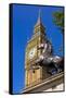 Big Ben Clock Tower-Massimo Borchi-Framed Stretched Canvas