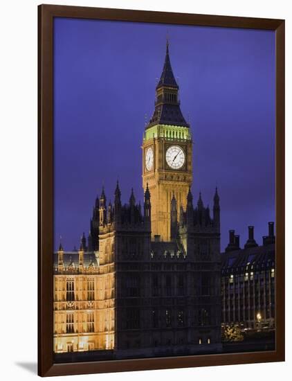 Big Ben Clock Tower-Laurie Chamberlain-Framed Photographic Print