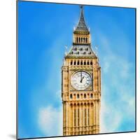 Big Ben Clock Tower-Tosh-Mounted Art Print