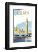 Big Ben - Dave Thompson Contemporary Travel Print-Dave Thompson-Framed Giclee Print