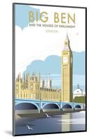 Big Ben - Dave Thompson Contemporary Travel Print-Dave Thompson-Mounted Giclee Print