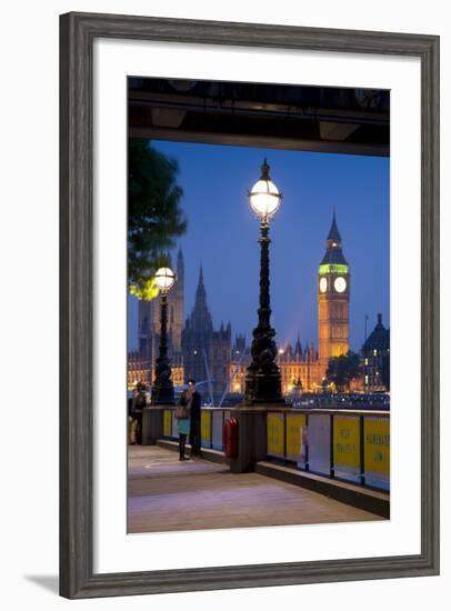 Big Ben Dusk-Charles Bowman-Framed Photographic Print