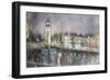 Big Ben, from the South Bank, 1995-Sophia Elliot-Framed Giclee Print