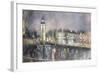 Big Ben, from the South Bank, 1995-Sophia Elliot-Framed Giclee Print