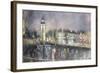 Big Ben, from the South Bank, 1995-Sophia Elliot-Framed Giclee Print