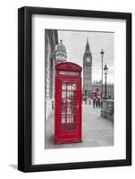 Big Ben, Houses of Parliament and a Red Phone Box, London, England-Jon Arnold-Framed Photographic Print