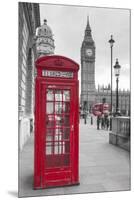 Big Ben, Houses of Parliament and a Red Phone Box, London, England-Jon Arnold-Mounted Premium Photographic Print