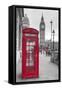 Big Ben, Houses of Parliament and a Red Phone Box, London, England-Jon Arnold-Framed Stretched Canvas