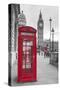 Big Ben, Houses of Parliament and a Red Phone Box, London, England-Jon Arnold-Stretched Canvas