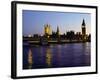 Big Ben, Houses of Parliament and River Thames at Dusk, London, England-Richard I'Anson-Framed Photographic Print