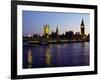 Big Ben, Houses of Parliament and River Thames at Dusk, London, England-Richard I'Anson-Framed Photographic Print