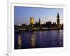 Big Ben, Houses of Parliament and River Thames at Dusk, London, England-Richard I'Anson-Framed Photographic Print