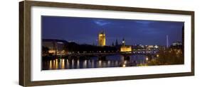 Big Ben, Houses of Parliament and River Thames, London, England-Jon Arnold-Framed Photographic Print