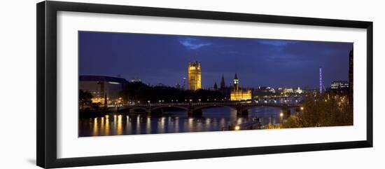 Big Ben, Houses of Parliament and River Thames, London, England-Jon Arnold-Framed Photographic Print