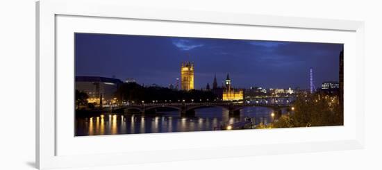 Big Ben, Houses of Parliament and River Thames, London, England-Jon Arnold-Framed Photographic Print