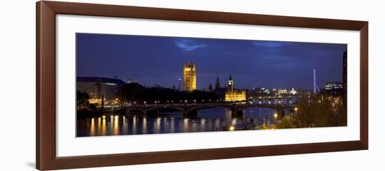 Big Ben, Houses of Parliament and River Thames, London, England-Jon Arnold-Framed Photographic Print