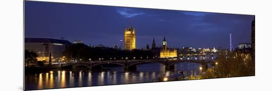 Big Ben, Houses of Parliament and River Thames, London, England-Jon Arnold-Mounted Photographic Print