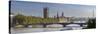 Big Ben, Houses of Parliament and River Thames, London, England-Jon Arnold-Stretched Canvas