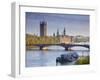 Big Ben, Houses of Parliament and River Thames, London, England-Jon Arnold-Framed Photographic Print