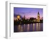 Big Ben, Houses of Parliament and the River Thames at Dusk, London, England-Howie Garber-Framed Photographic Print