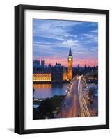 Big Ben, Houses of Parliament and Westminster Bridge, London, England, Uk-Jon Arnold-Framed Photographic Print